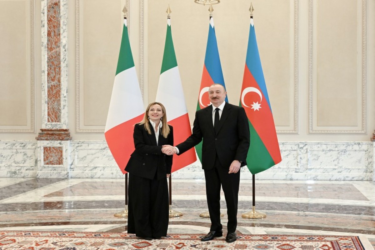 İtaliyanın Baş naziri Ciorcia Meloni, Azərbaycan Prezidenti İlham Əliyev