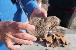 Yardımlıda arxeoloji qazıntı zamanı eradan əvvəl IX-X əsrlərə aid qalıqlar tapılıb - FOTO 
