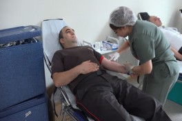 Fövqəladə Hallar Nazirliyində qanvermə aksiyası keçirilib - VİDEO 
