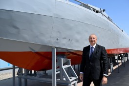 Prezident İlham Əliyev Hərbi Dəniz Qüvvələrində olub - FOTO 