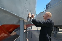 Prezident İlham Əliyev Hərbi Dəniz Qüvvələrində olub - FOTO 
