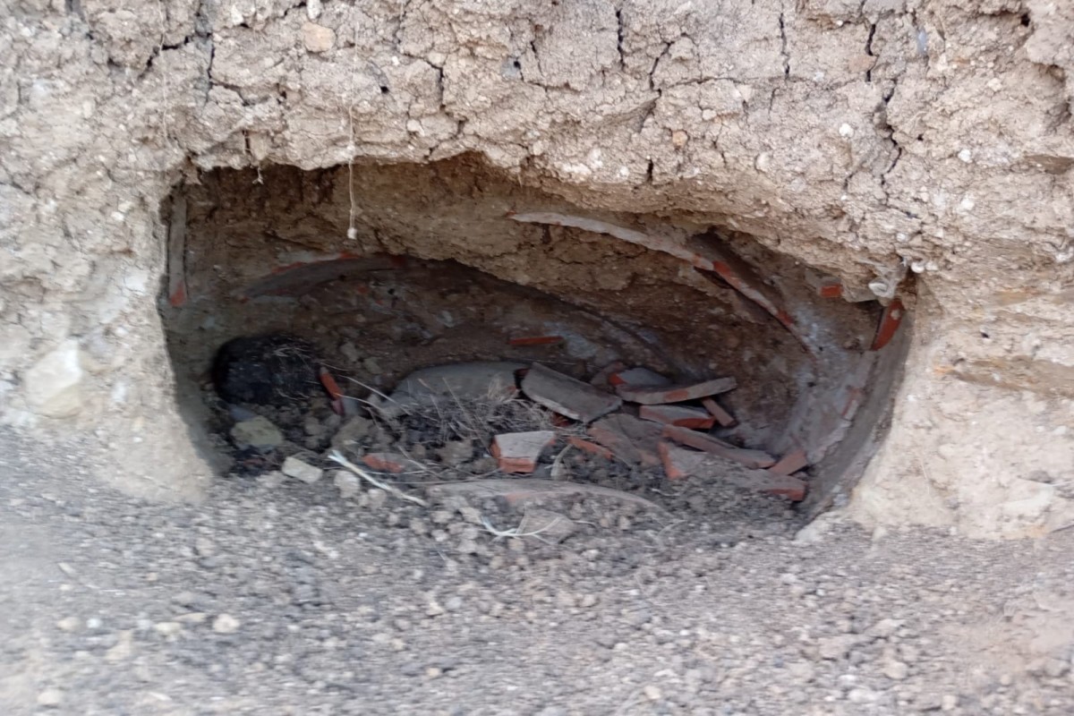 Ancient artifacts discovered during road construction in Jalilabad - <span class="red_color">PHOTO