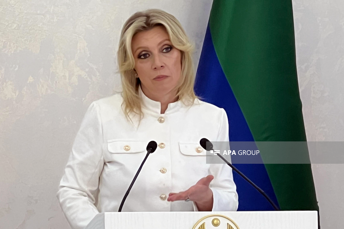 Rusiya Xarici İşlər Nazirliyinin rəsmi nümayəndəsi Mariya Zaxarova