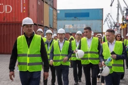 CICA konfransının iştirakçıları Bakı Limanının fəaliyyəti ilə tanış olublar - FOTO 