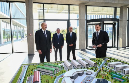 Prezident İlham Əliyev “SABAH.city” innovasiya şəhərciyinin birinci mərhələsinin açılışında iştirak edib - FOTO 