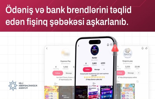 MKA: Ödəniş sistemlərini təqlid edən 6 saxta sayt aşkarlanıb