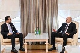 Prezident İlham Əliyev Müsəlman Ağsaqqalları Şurasının baş katibini qəbul edib