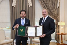 Prezident İlham Əliyev Müsəlman Ağsaqqalları Şurasının baş katibini qəbul edib