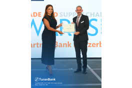 TuranBank “Azərbaycanda aparıcı tərəfdaş bank” nominasiyası üzrə beynəlxalq mükafata layiq görülüb