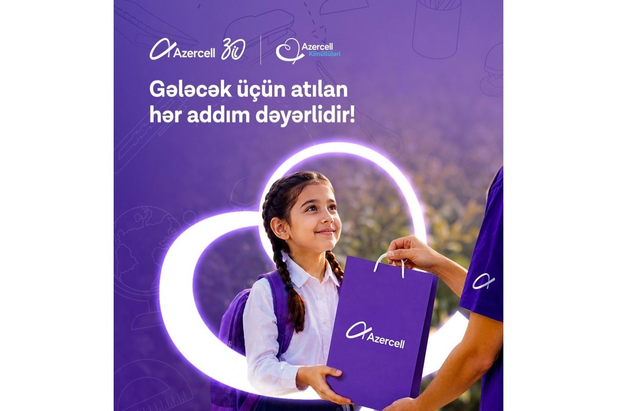 Azercell Könüllüləri yeni tədris ili ərəfəsində məktəblilərə dəstək olub