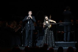 Montrödə Azərbaycanın incəsənət nümayəndələrinin iştirakı ilə qala konsert keçirilib - FOTO 