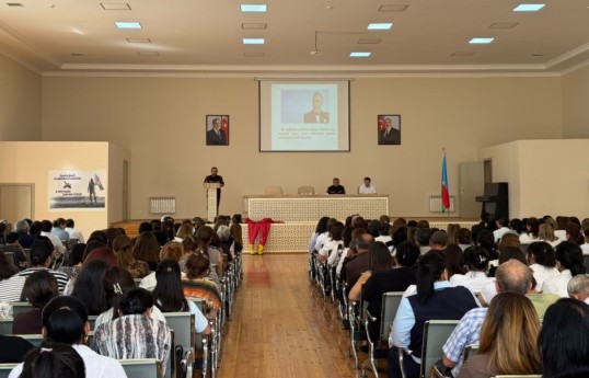 FHN-in Gəncə Regional Mərkəzi mülki müdafiə kursları keçirib