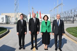 Prezident İlham Əliyev “Qobustan” Günəş Elektrik Stansiyasının açılışında iştirak edib