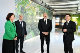 Prezident İlham Əliyev “Qobustan” Günəş Elektrik Stansiyasının açılışında iştirak edib