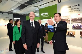 Prezident İlham Əliyev “Qobustan” Günəş Elektrik Stansiyasının açılışında iştirak edib