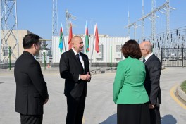 Prezident İlham Əliyev “Qobustan” Günəş Elektrik Stansiyasının açılışında iştirak edib