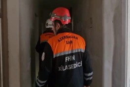 Badamdarda yaşayış binasında partlayış baş verib, xəsarət alan var