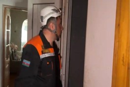 Badamdarda yaşayış binasında partlayış baş verib, xəsarət alan var