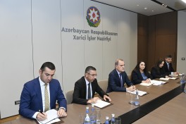 Ceyhun Bayramov Pan-Afrika Parlamentinin prezidenti ilə görüşüb