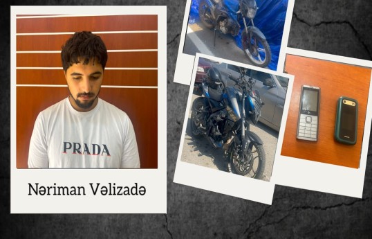 Hacıqabulda saxlanılan şəxsin Bakıda motosiklet oğurluqları da aşkarlanıb