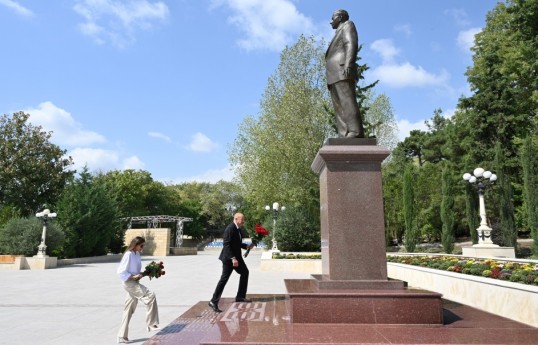 Prezident və birinci xanım Şamaxı rayonuna səfər ediblər