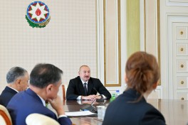 Prezident İlham Əliyev TDT-yə üzv ölkələrin təhlükəsizlik üzrə rəhbər şəxslərini qəbul edib