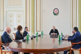 Prezident İlham Əliyev TDT-yə üzv ölkələrin təhlükəsizlik üzrə rəhbər şəxslərini qəbul edib