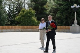 Prezident və birinci xanım Şamaxı rayonuna səfər ediblər