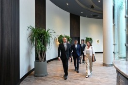 Prezident İlham Əliyev Şamaxıda “Meysari Grand Hotel & SPA” kompleksinin açılışında iştirak edib - YENİLƏNİB 