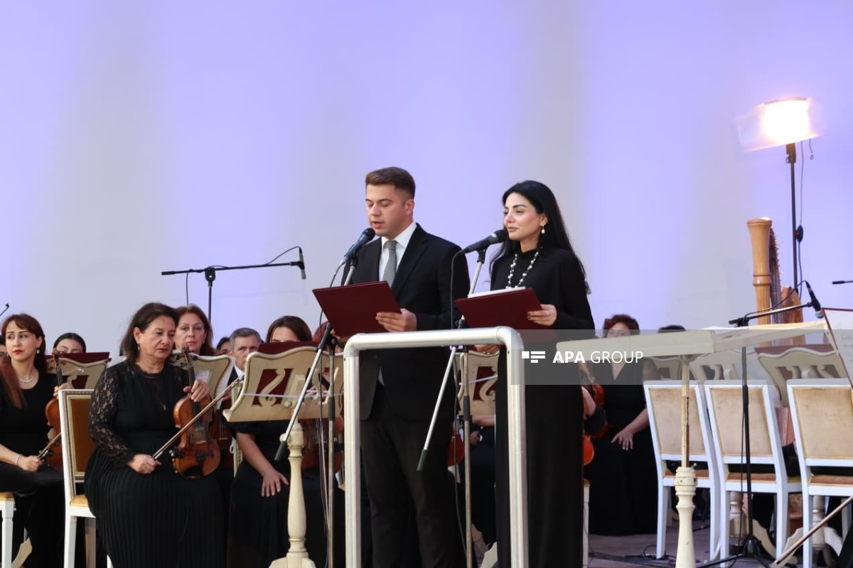 Üzeyir Hacıbəyli XVIII Beynəlxalq Musiqi Festivalının açılışı olub - FOTO