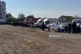 FHN-in Muğan Regional Mərkəzi kompleks mülki müdafiə təlimi keçirib - FOTO 