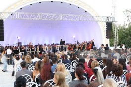 Üzeyir Hacıbəyli XVIII Beynəlxalq Musiqi Festivalının açılışı olub - FOTO 