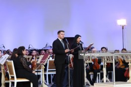 Üzeyir Hacıbəyli XVIII Beynəlxalq Musiqi Festivalının açılışı olub - FOTO 