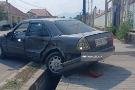 Şəmkirdə 3 avtomobil toqquşub - FOTO 