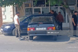 Şəmkirdə 3 avtomobil toqquşub - FOTO 
