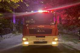Bakıda məktəbin həyətində yanğın baş verib - FOTO 