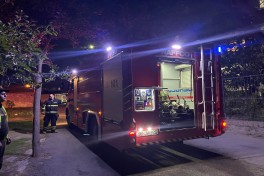 Bakıda məktəbin həyətində yanğın baş verib - FOTO 