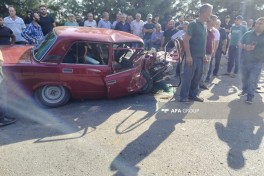 Cəlilabadda zəncirvarı qəza olub, 3 nəfər xəsarət alıb - FOTO 