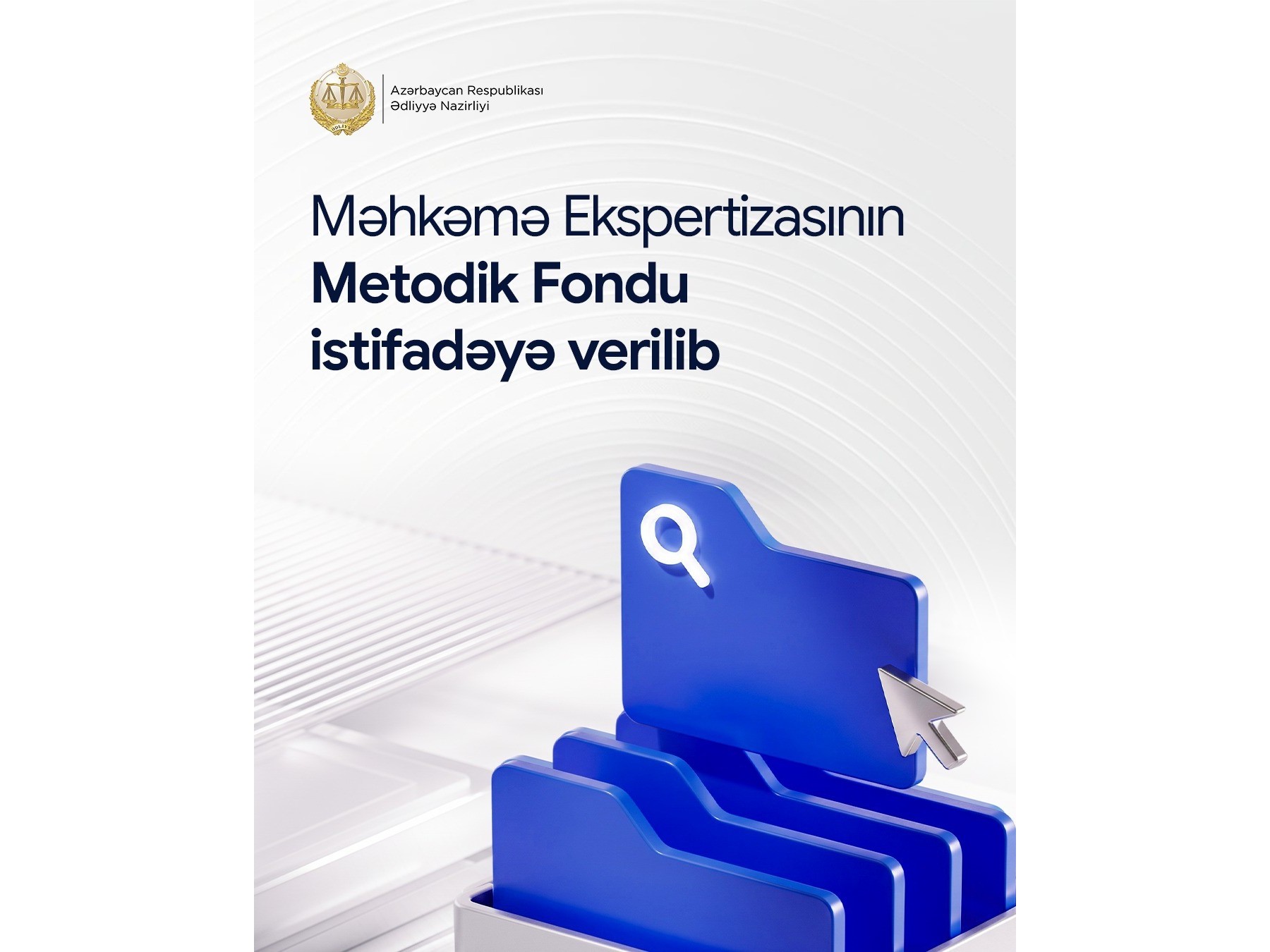 Məhkəmə Ekspertizasının Metodik Fondu istifadəyə verilib