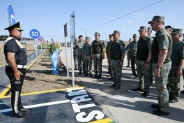 Zakir Həsənov hərbi polis idarəsinin ön əməliyyat bazasında olub - VİDEO 