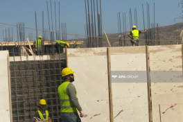Qubadlıda ilk yaşayış məhəlləsinin tikintisi davam etdirilir - FOTO 