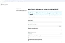“X” platformasına məxfilik pozuntuları ilə bağlı Azərbaycan dilində də müraciət etmək mümkündür