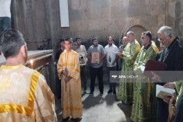 Alban-Udi dini icmasının nümayəndələri Gəncəsər Monastır Kompleksini ziyarət edib - FOTO 