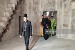 Alban-Udi dini icmasının nümayəndələri Gəncəsər Monastır Kompleksini ziyarət edib - FOTO 