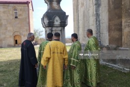 Alban-Udi dini icmasının nümayəndələri Gəncəsər Monastır Kompleksini ziyarət edib - FOTO  - YENİLƏNİB 