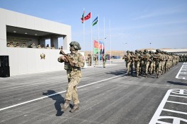 Xocavənddə Azərbaycan, Türkiyə və Özbəkistan hərbçilərinin birgə təliminin açılışı olub - VİDEO
