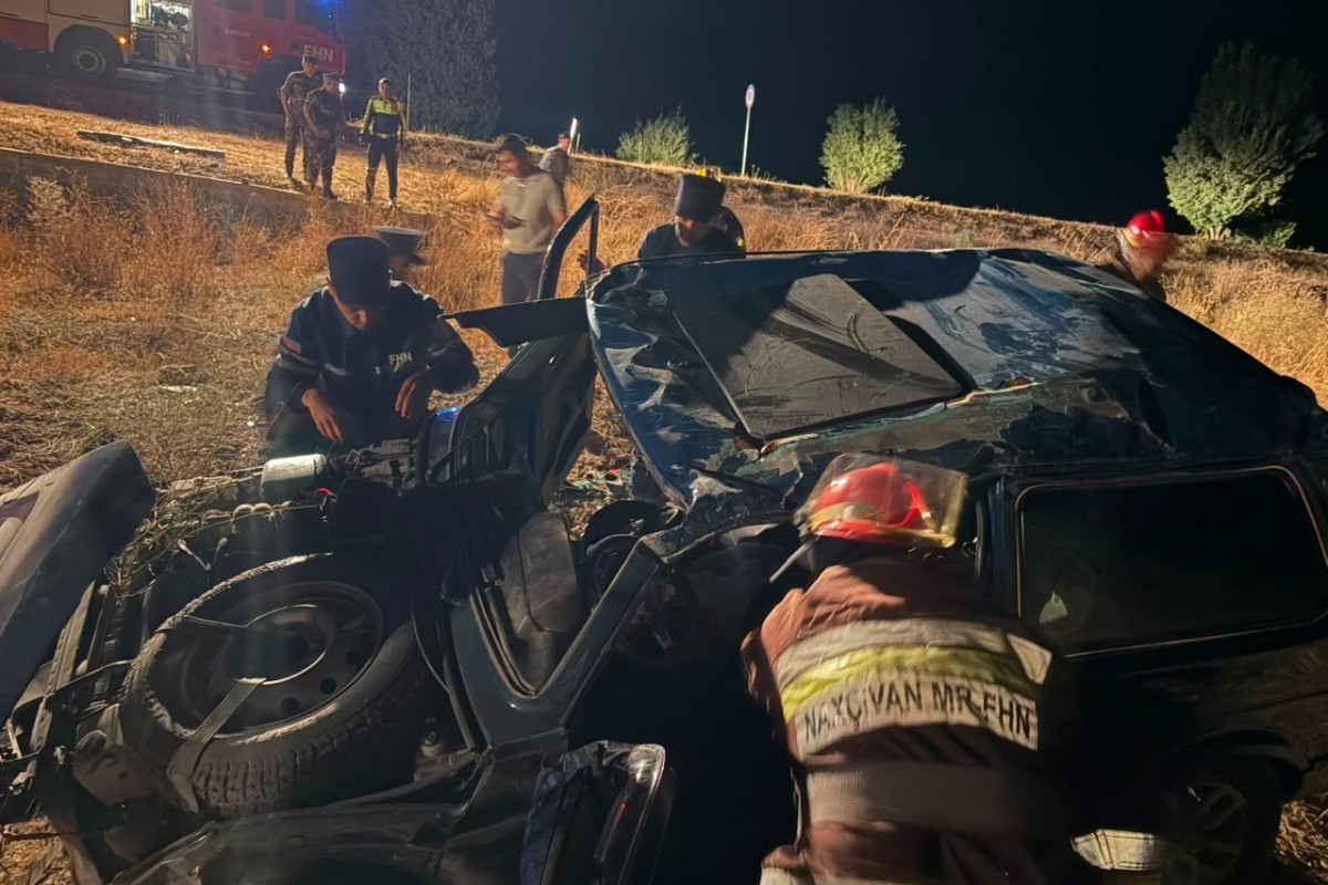 Şərurda maşın aşıb, ata və oğul xəsarət alıb