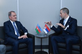 Ceyhun Bayramov Serbiyanın xarici işlər naziri ilə görüşüb