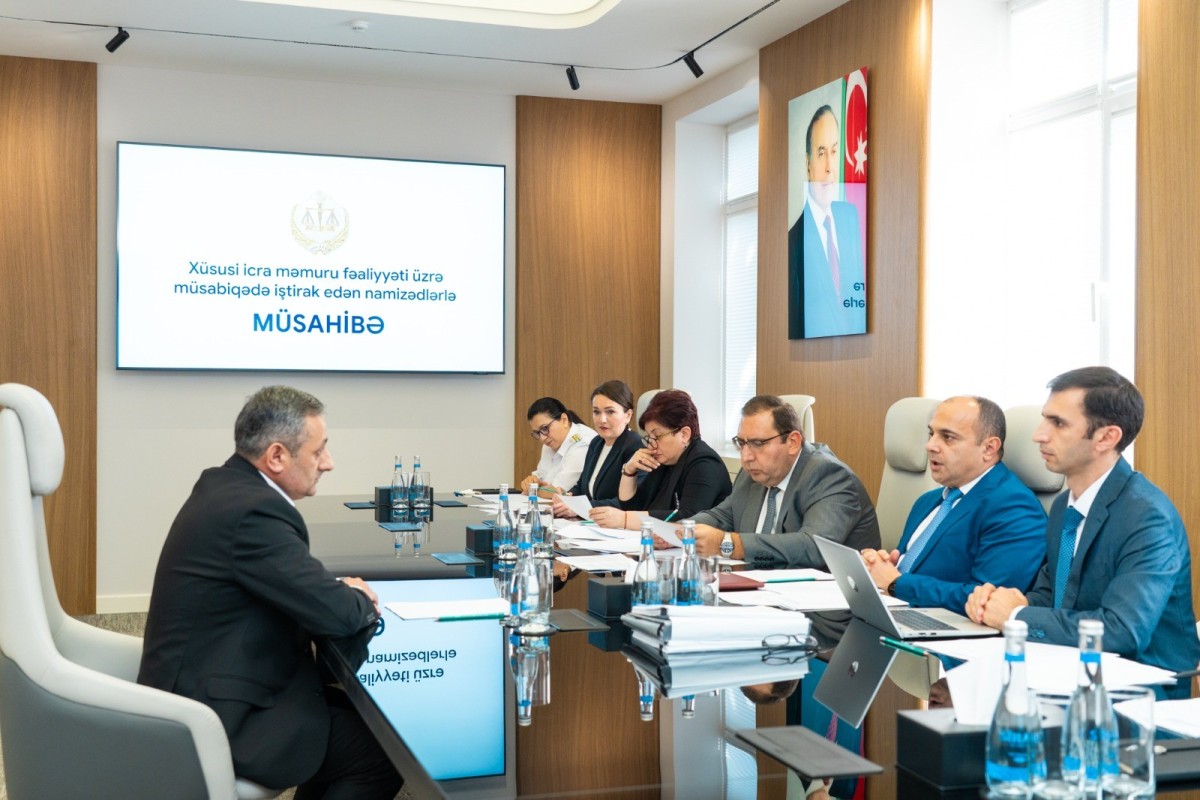 Xüsusi icra məmuru kimi çalışmaq istəyənlərin müsahibə mərhələsinin nəticəsi açıqlanıb