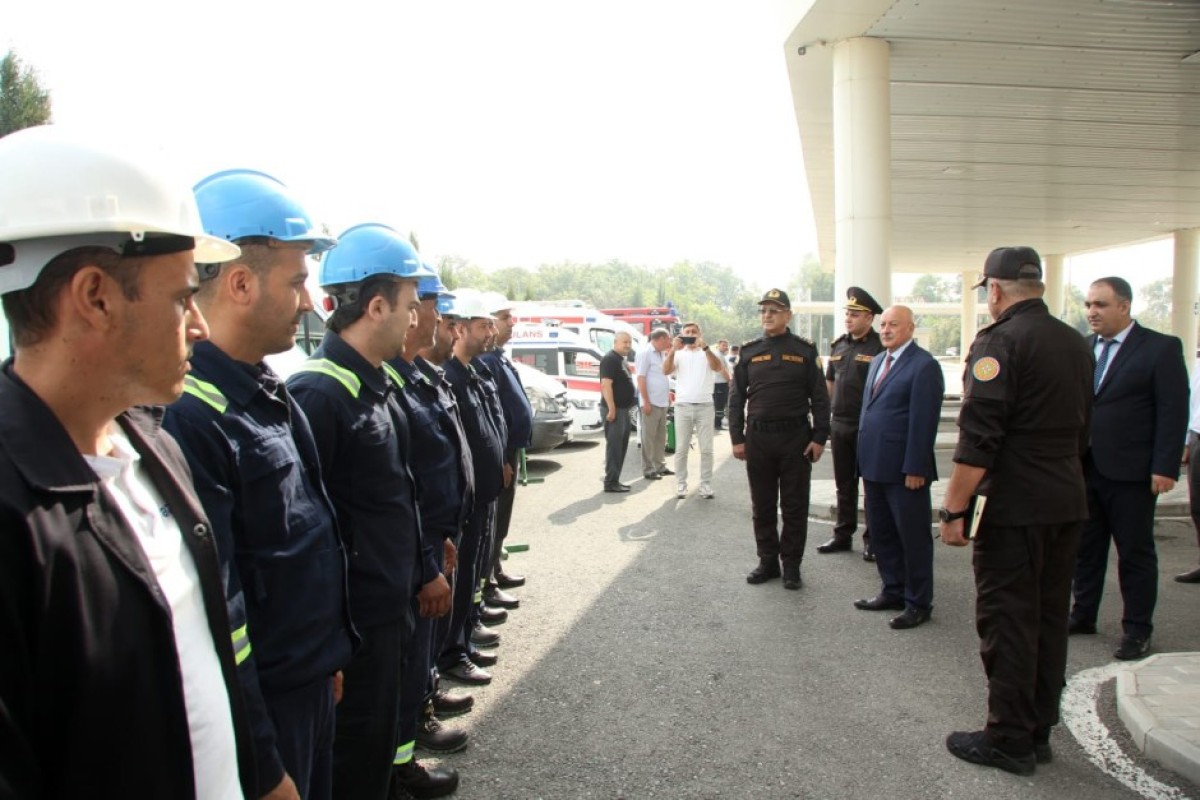 FHN-in Qarabağ Regional Mərkəzi nümunəvi mülki müdafiə məşqi keçirib